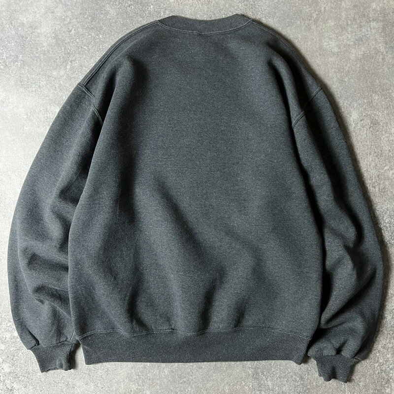 レアカラー 90s ラッセル 前V 無地 スウェット L ブリック レアカラー