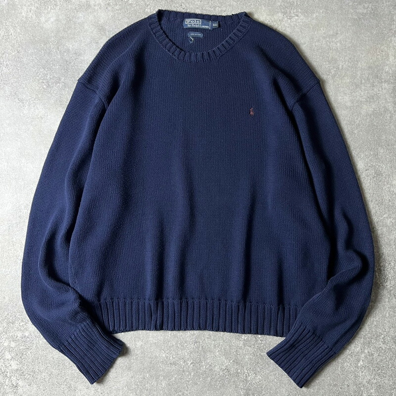 楽天市場】90s POLO RALPH LAUREN コットン ニット セーター XXL / 90