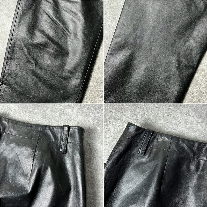 楽天市場】LAUREN RALPH LAUREN ライナー付き 本革 レザー パンツ 10