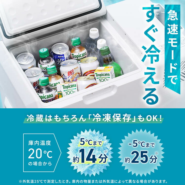 楽天市場】ポータブル冷蔵冷凍庫40L IPD-4B-W IPD-4A-B2 ホワイト