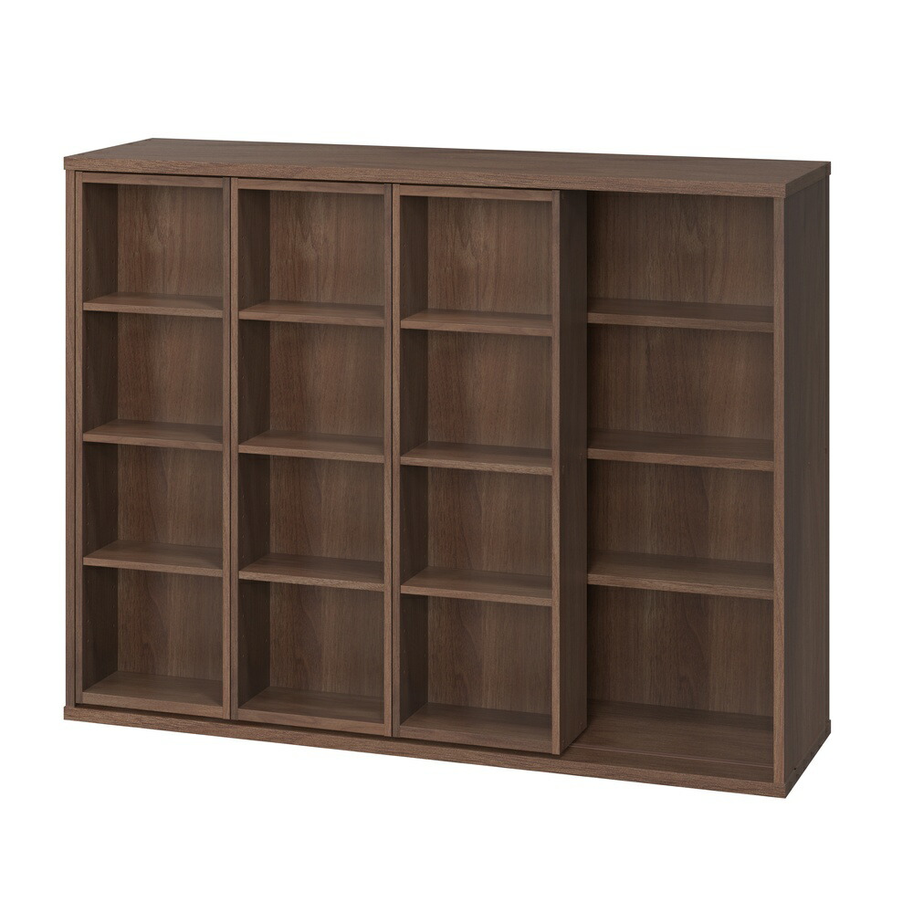 楽天市場】本棚 大容量 おしゃれ スライド 2列 アイリスオーヤマ