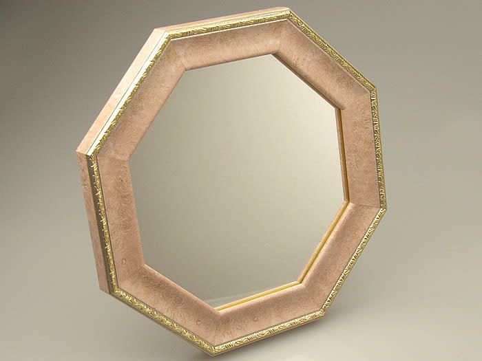 楽天市場】風水八角ミラー【ヴィンテージ風ピンク】Y-VM-02002Sサイズ