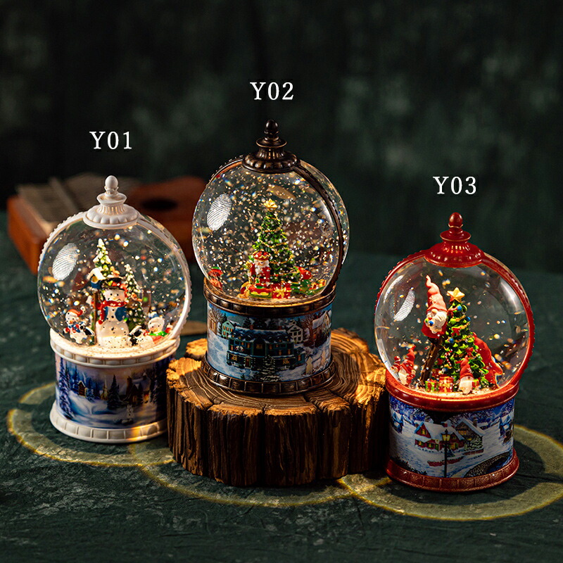 楽天市場】＼楽天1位！／スノードーム クリスマス オルゴール 高級 led