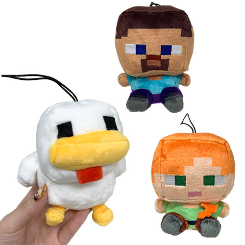 楽天市場】【3体 セット マインクラフト デフォルメ ぬいぐるみ