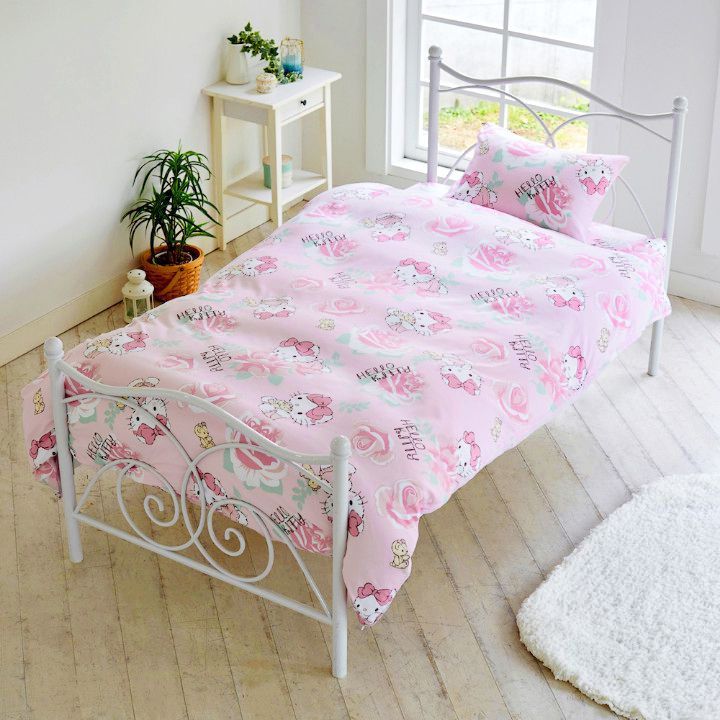 楽天市場】キティ 布団カバー 3点セット シングル 枕カバー 掛け布団