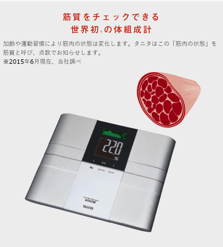 楽天市場】タニタ インナースキャンデュアル RD-503 シルバー レッド