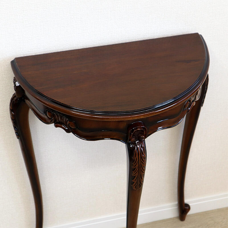 楽天市場】マホガニー 3脚 ハーフムーン コンソール(小)コンソール