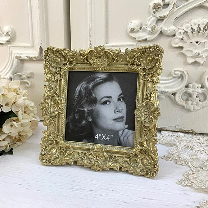 楽天市場】バロックフォトフレーム アンティークゴールドフォト