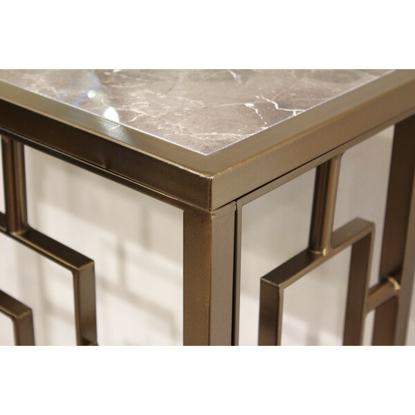 楽天市場】天板大理石 コンソール Sサイズ 2色より選択アイアン モダン