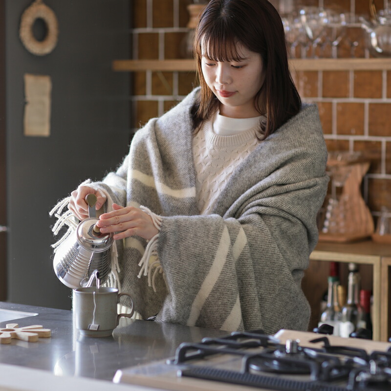 楽天市場】ウール ブランケット Silkeborg ダナーヤ ボーダー 130×200