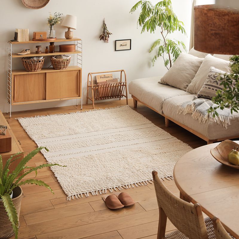 楽天市場】ラグ ラグマット POP CORN STRIPE RUG 140×200 インド製 綿