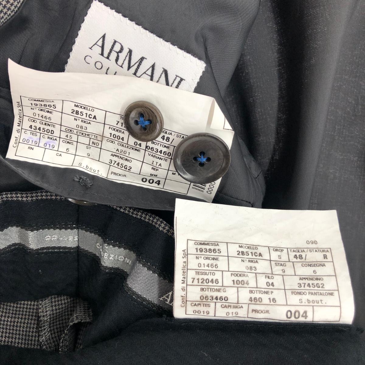 楽天市場】ARMANI COLLEZIONI アルマーニ コレッツォーニ 千鳥格子 2B