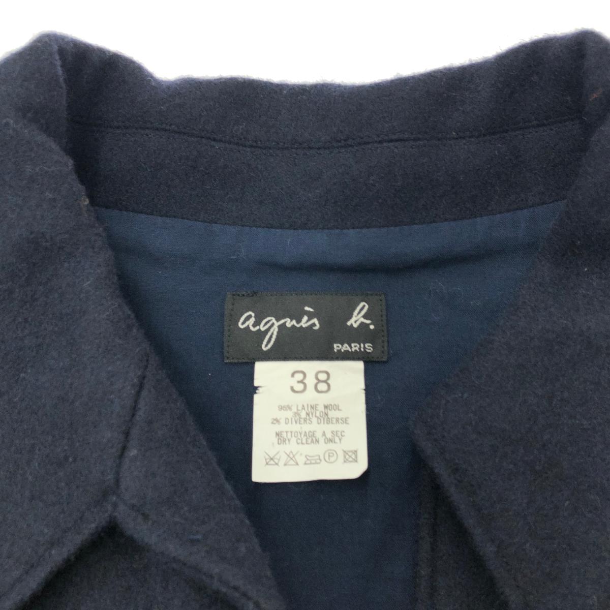 楽天市場】agnes b. アニエスベー ショートコート サイズ:38 ネイビー