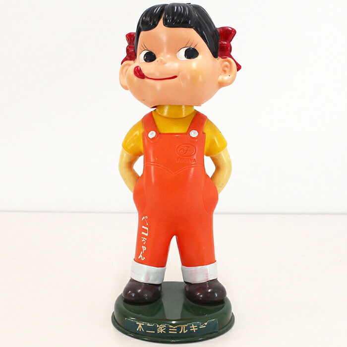 楽天市場】【中古品】ブリキ台座 首振りペコちゃん人形 / 不二家