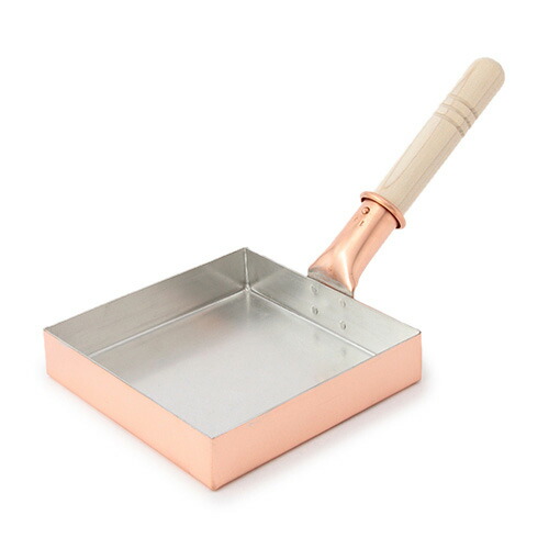 楽天市場】銅 鍋 銅玉子焼鍋 15cm 角玉子焼き器 |中村銅器製作所