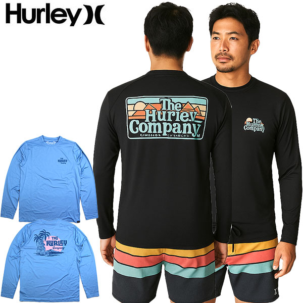 楽天市場】ハーレー ラッシュガード tシャツ 長袖 メンズ HURLEY 水着