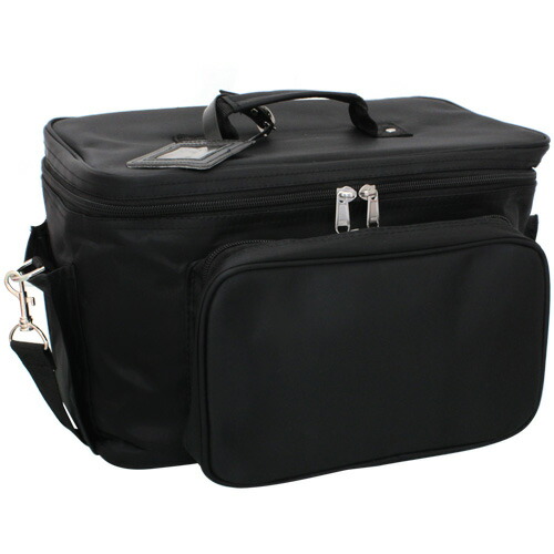 楽天市場】ネイルバッグ 軽量バニティーバック ブラック 化粧品 収納