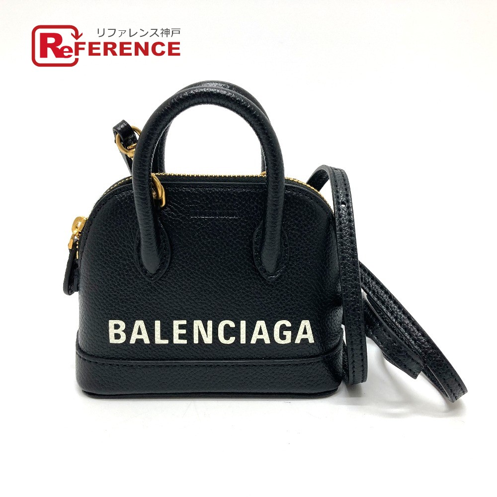 BALENCIAGA バレンシアガ ロゴ総柄 ミニトートバッグ ブラック