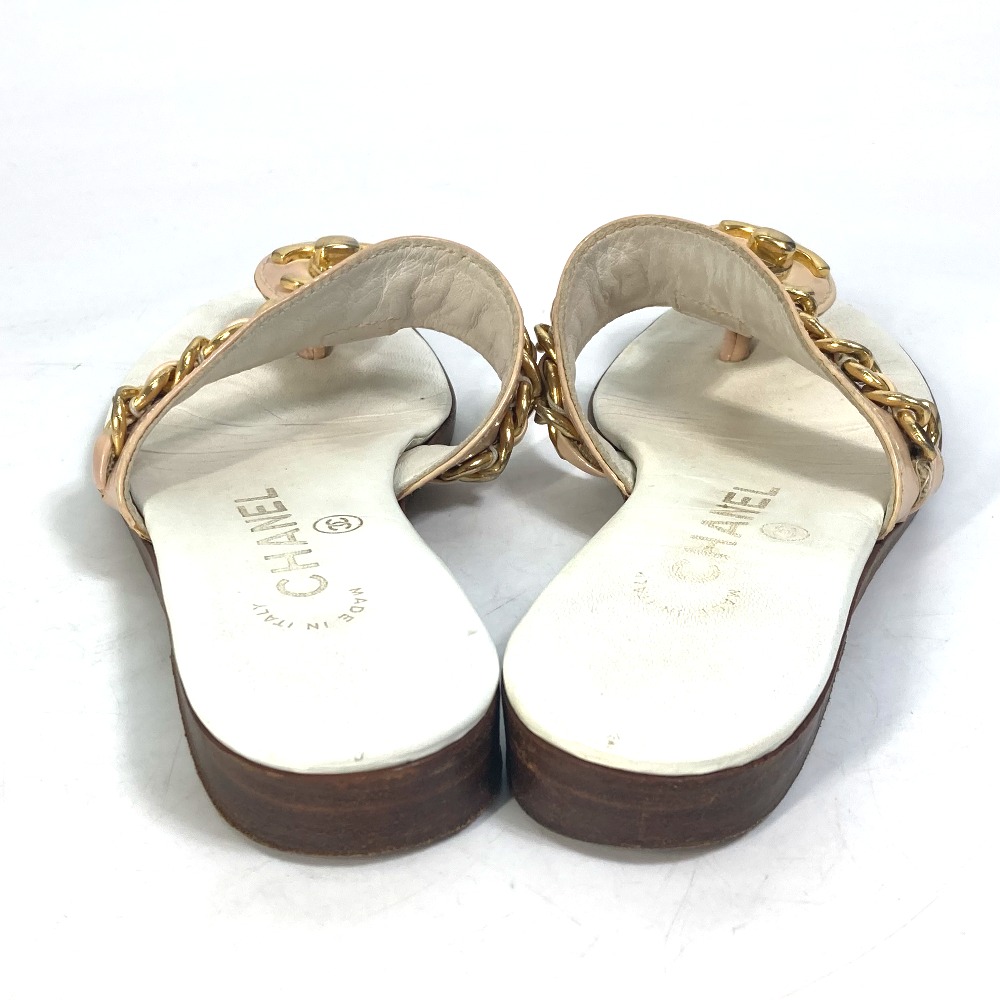 楽天市場】CHANEL シャネル 靴 フラット ペタンコ トング CC ココ