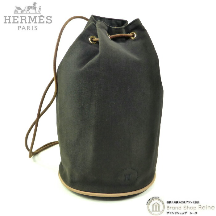 楽天市場】エルメス （HERMES） ポロションミミル PM キャンバス 巾着