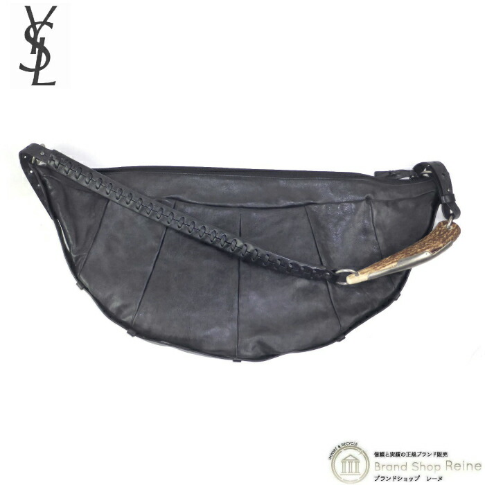 イブサンローランMOMBASAモンバサバッグベージュ革ショルダー希少トム