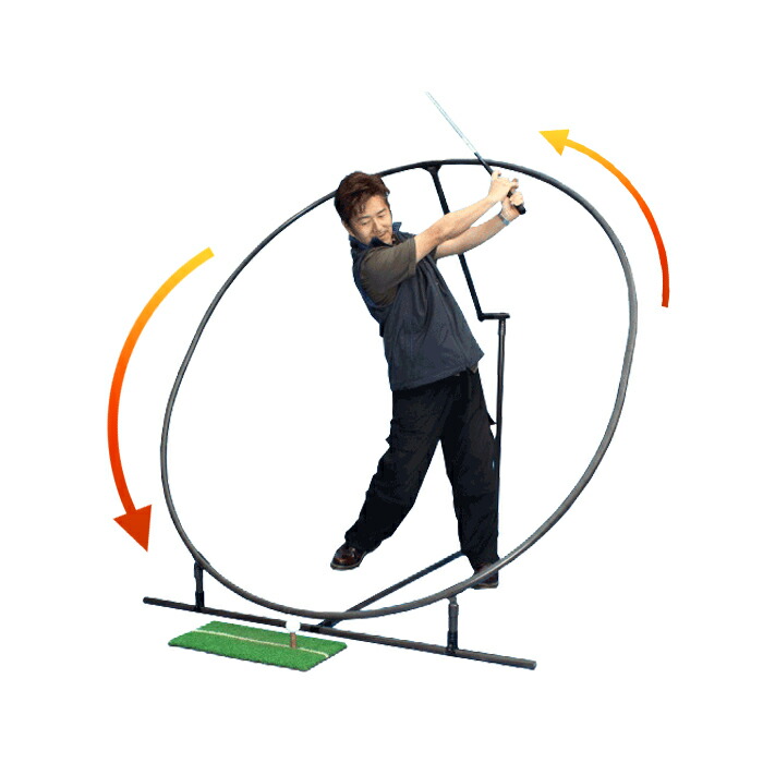 楽天市場】Lサイズ スイングプレーン軌道アシスト ゴルフ練習器具GRS