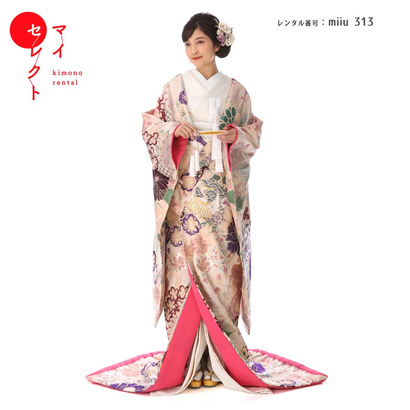 楽天市場】色打掛 レンタル miiu_313 裂取菊花文 結婚式 神前式 高級
