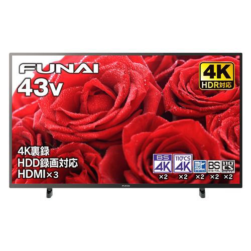 楽天市場】【動作確認済】【中古】フナイ 43V型 液晶 テレビ 4K
