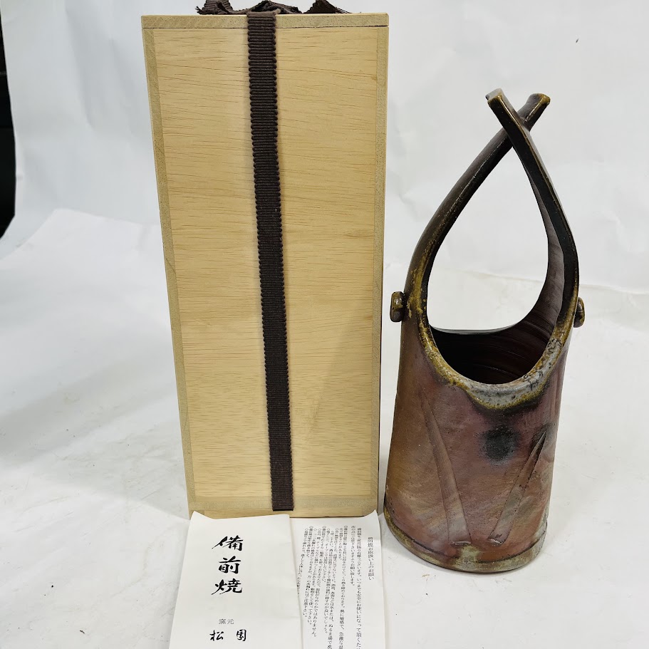 楽天市場】備前焼 松園（花瓶｜インテリア小物・置物）：インテリア