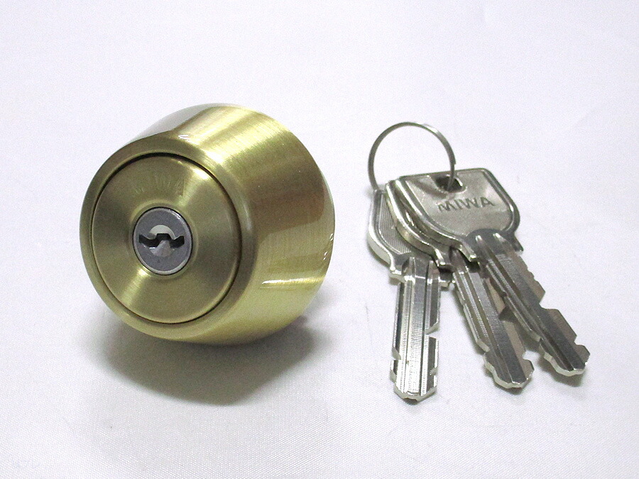 楽天市場】U9SWLSP取替用シリンダーBS色(金色)（MCY-159 MCY159・MCY