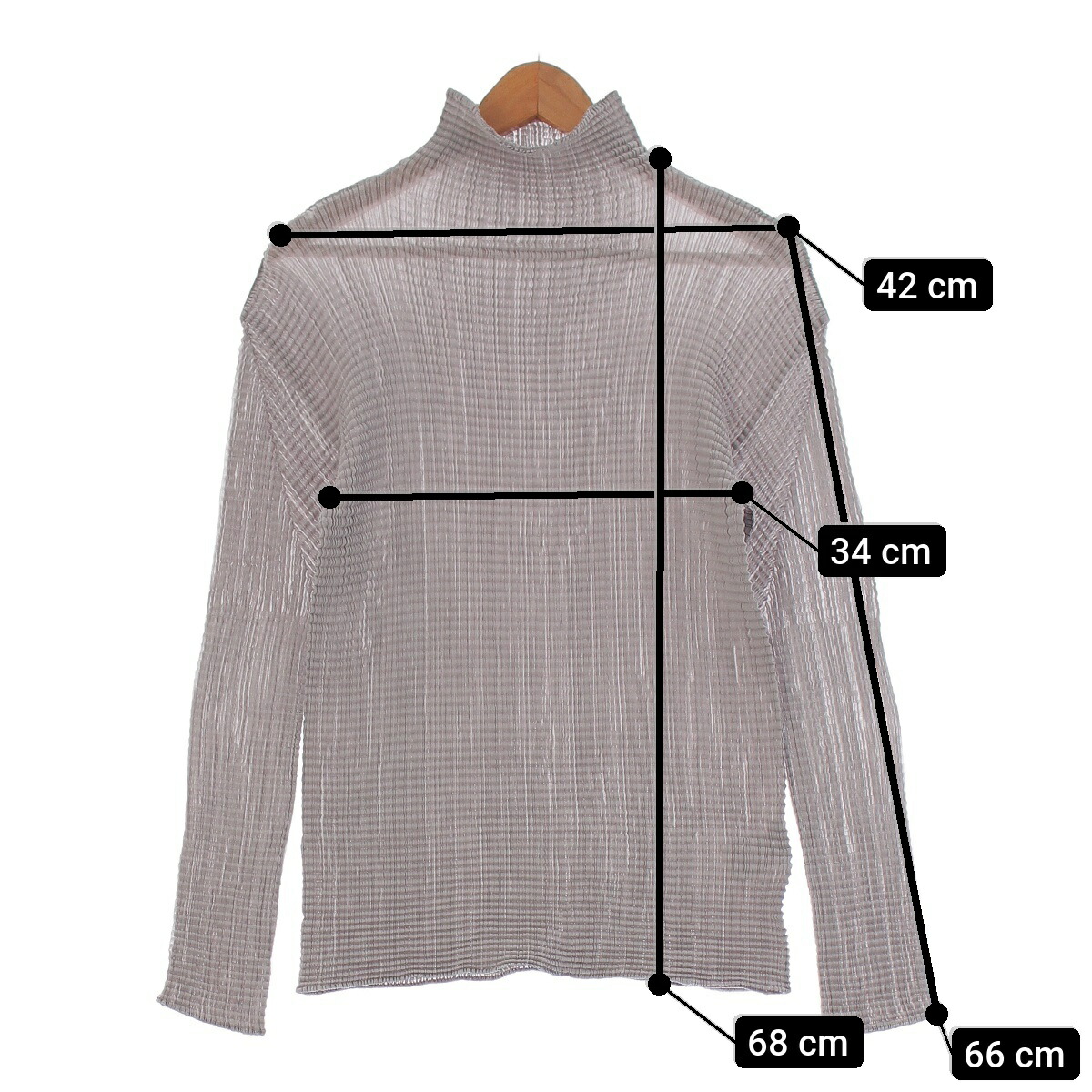 楽天市場】イッセイミヤケ ISSEY MIYAKE ハイネック プリーツ 長袖