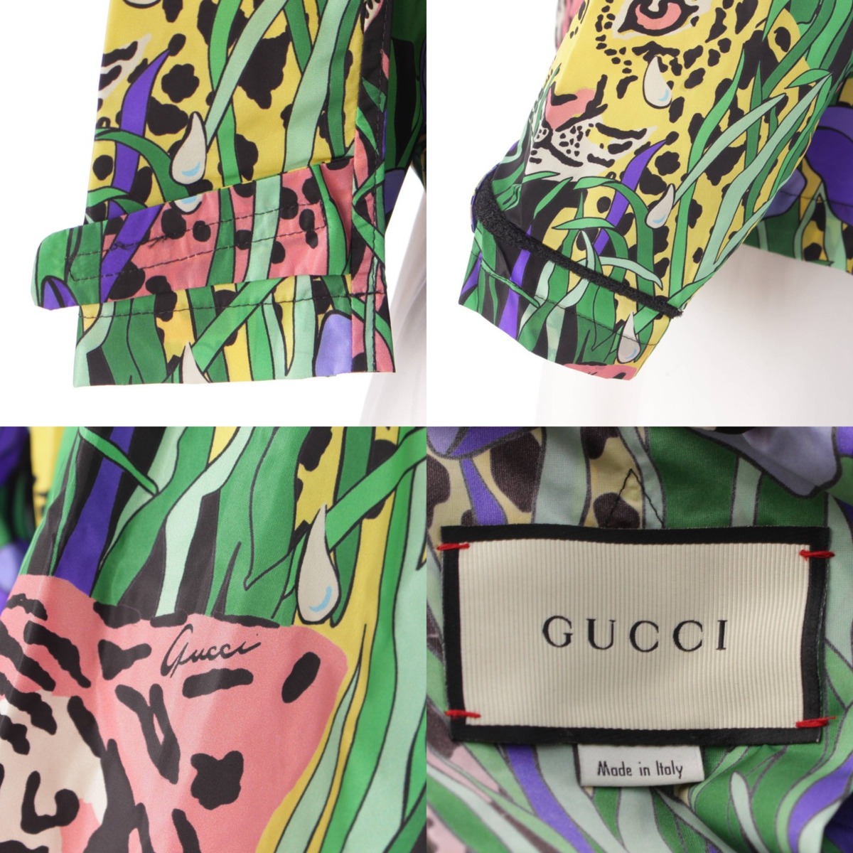 楽天市場】【グッチ】Gucci アニマル柄 タイガー ナイロン ジャケット