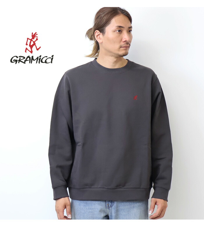 楽天市場】GRAMICCI グラミチ ワンポイント クルーネックスウェット