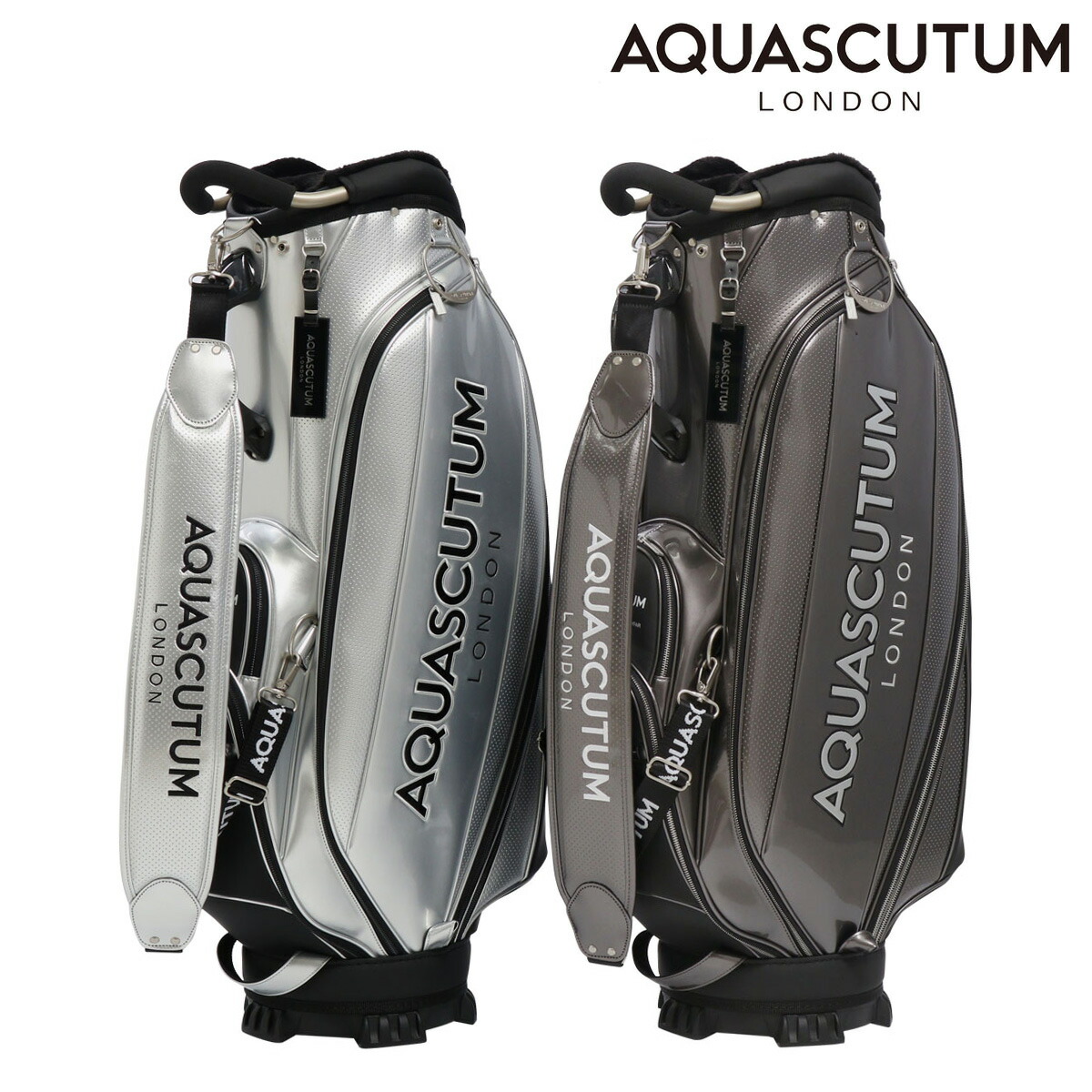 楽天市場】アクアスキュータム ゴルフ キャディバッグ カート型 9型 5