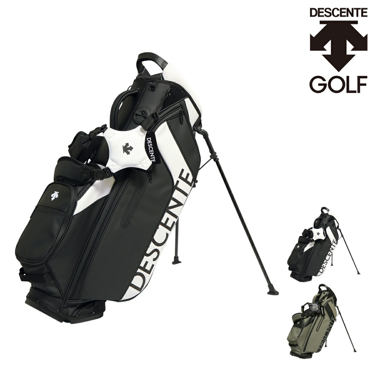 楽天市場】デサント ゴルフ キャディバッグ スタンド型 4分割 9型 47