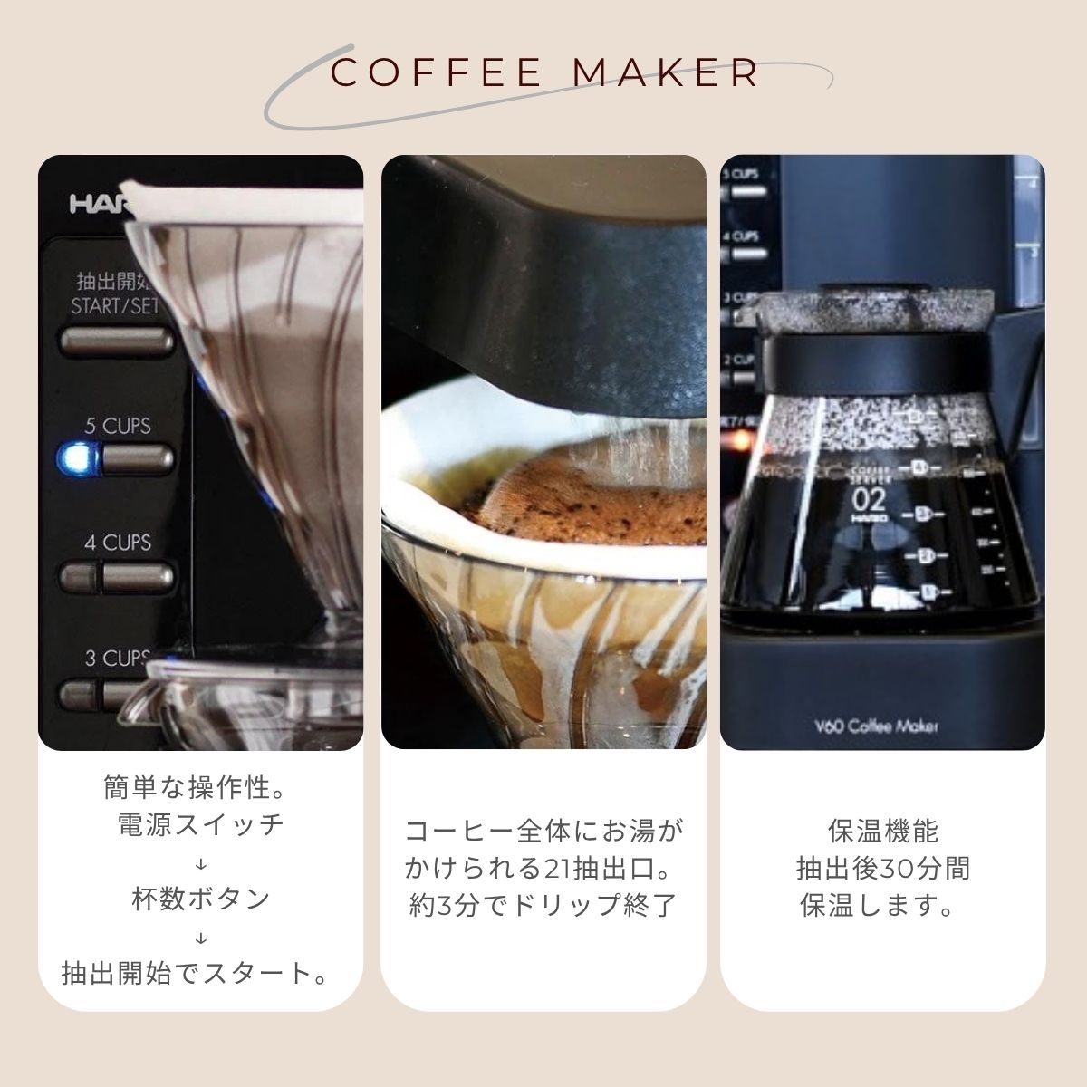 楽天市場】HARIO V60珈琲王2 コーヒーメーカー ／ コーヒーメーカー