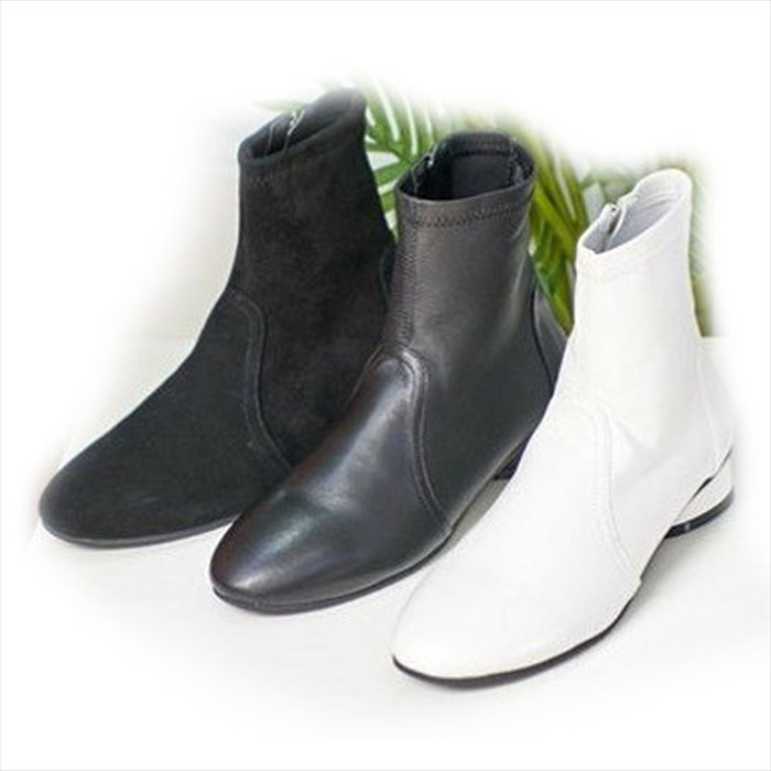 楽天市場】本革 ラム革 ショートブーツ 太ヒール ローヒール