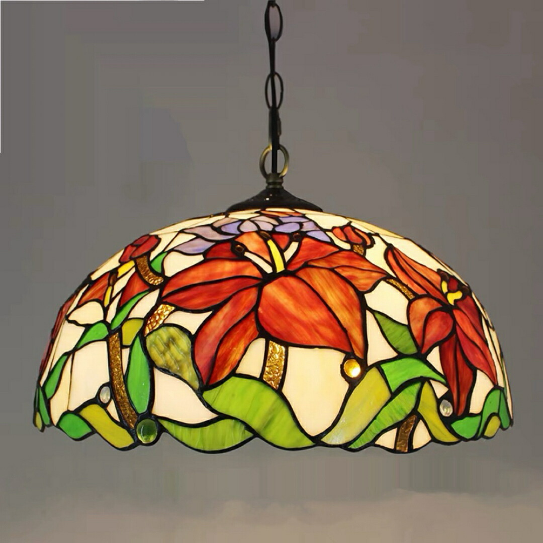 楽天市場】A039069ステンドグラス．ペンダントライト豪華天井照明