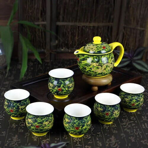 楽天市場】A062182茶器セット お茶 中国茶道具 陶器 急須 湯呑み 工夫