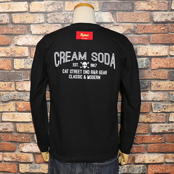 楽天市場】CREAM SODA クリームソーダ シン・ドクロRED L/S Tシャツ