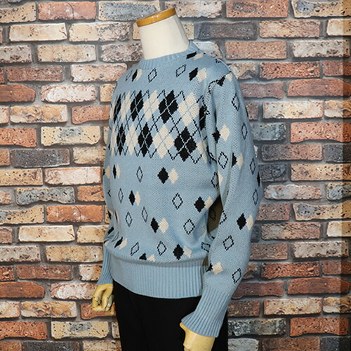 楽天市場】STYLE EYESスタイルアイズ◇JACQUARD KNIT CREW NECK SHIRT