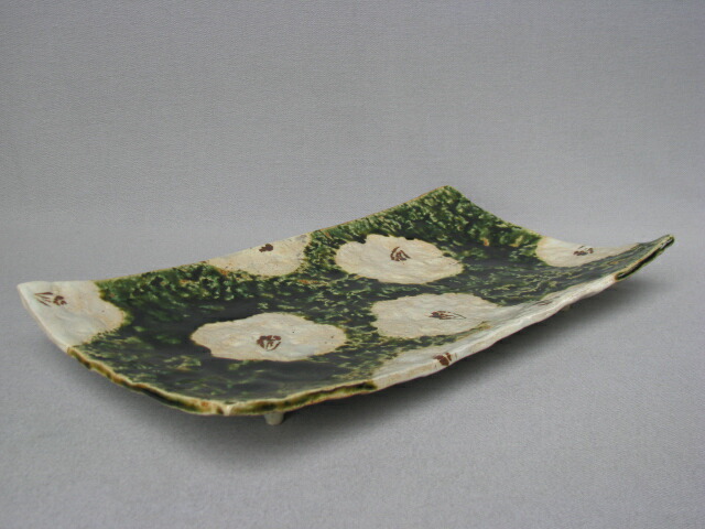 北大路魯山人作 織部焼 俎皿 合箱 二重箱 IK585 YS 北大路魯山人作