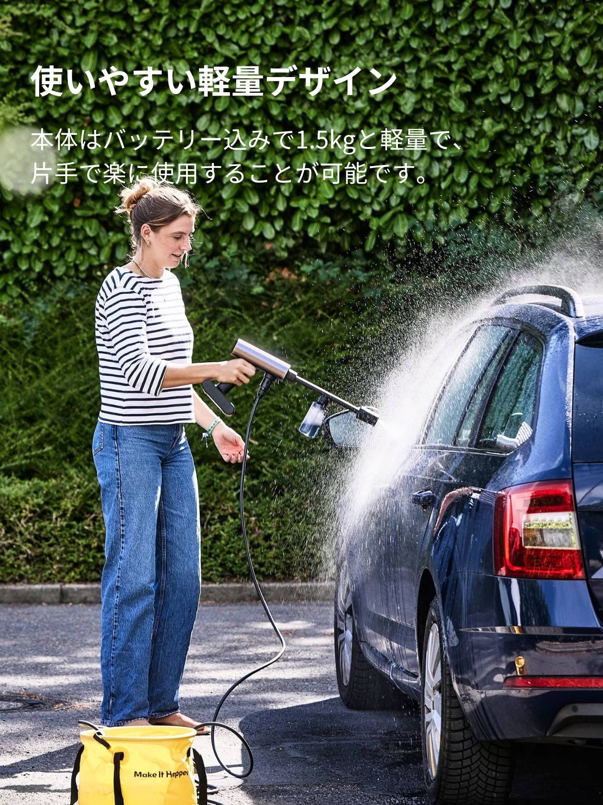 楽天市場】HOTO 高圧洗浄機 コードレス 圧力洗浄機 充電式 洗車 自転車