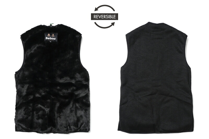 楽天市場】Barbour バブアーベスト“フロントジップ ファー ライナー