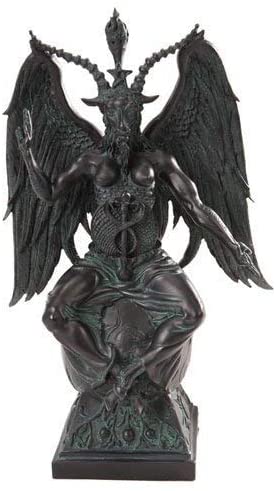 楽天市場】オカルト悪魔崇拝 バフォメット 彫像 黙示録 サバトの牡山羊