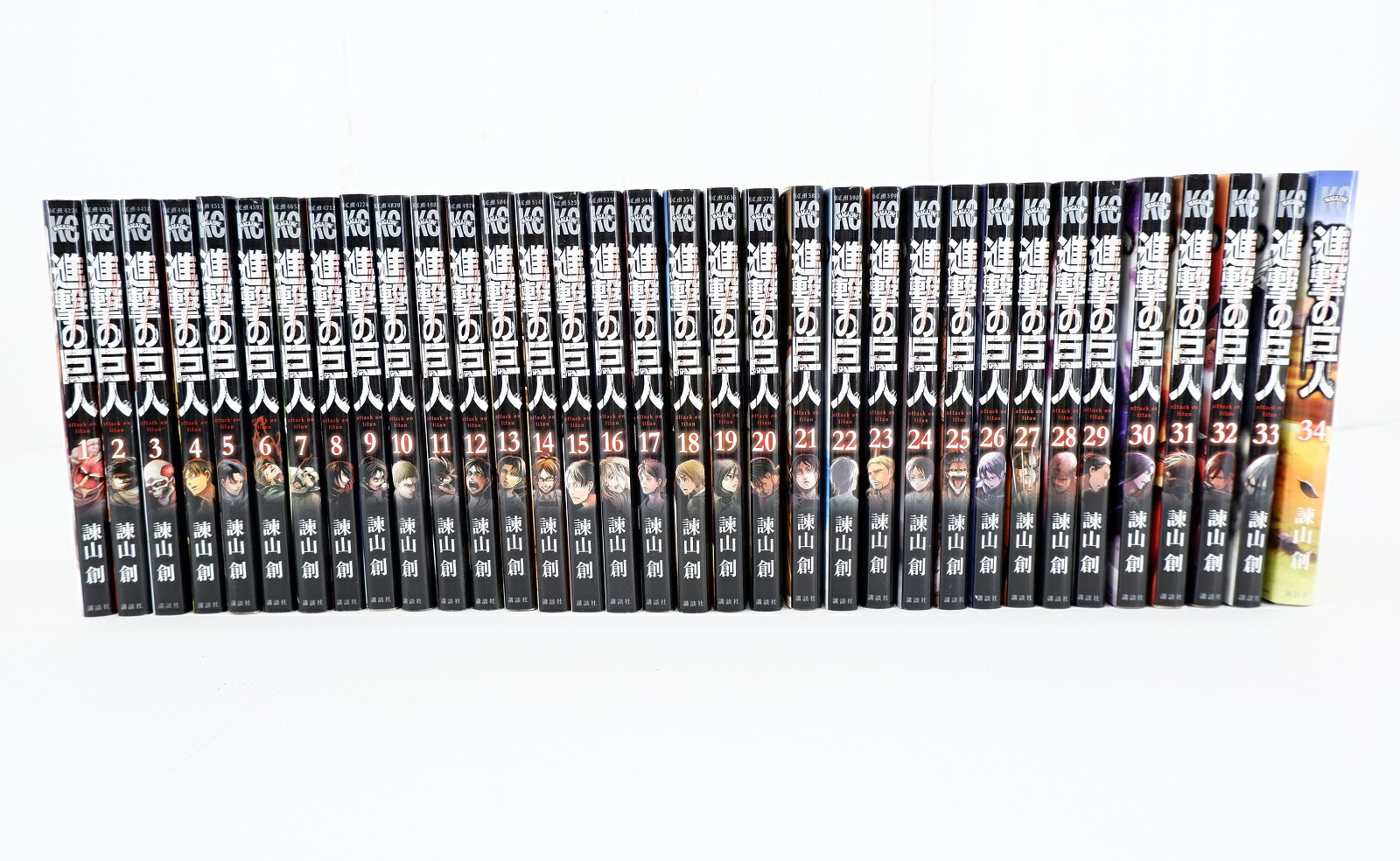 楽天市場】進撃の巨人 1巻〜34巻 全巻 セット （完結） 最新刊34巻