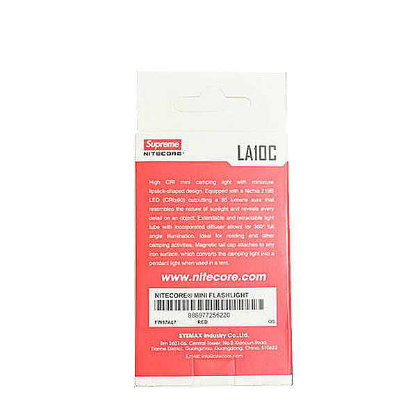 楽天市場】≪新品≫ 17FW Supreme / Nitecore Mini Magnetic