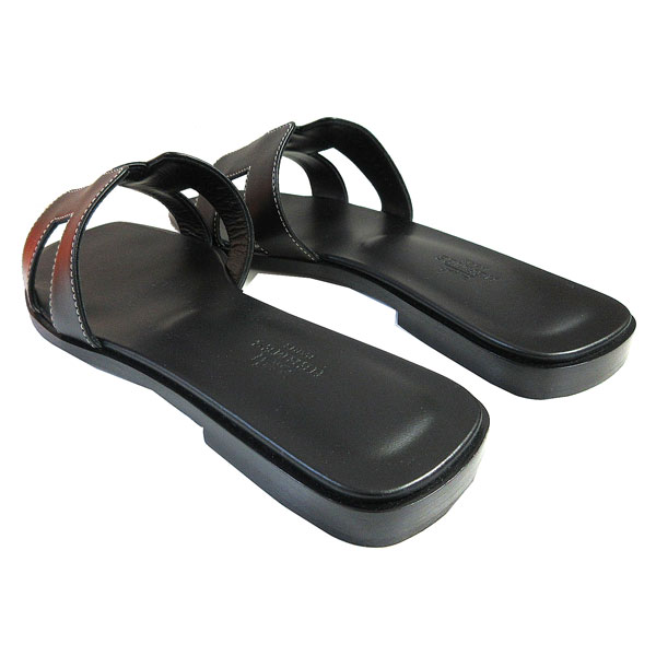 楽天市場】≪ 新品 ≫ エルメス オラン フラット サンダル 38 レザー