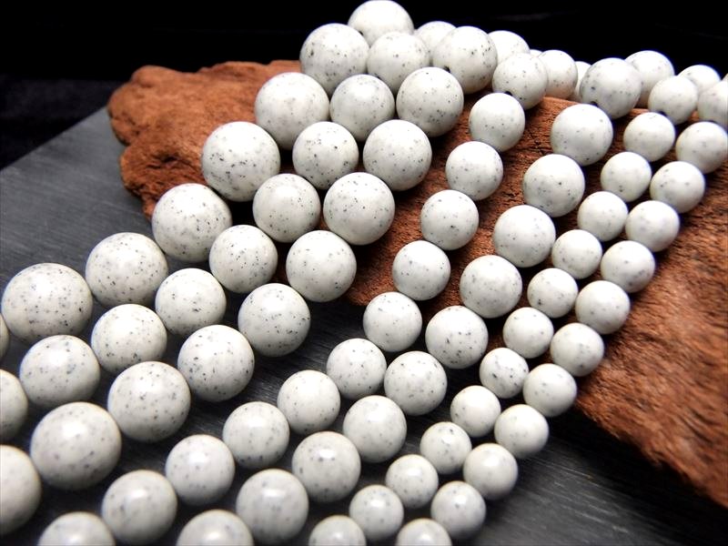 楽天市場】【全品P2倍】○【約8mm珠 北投石 ホワイトタイプ 連】一連