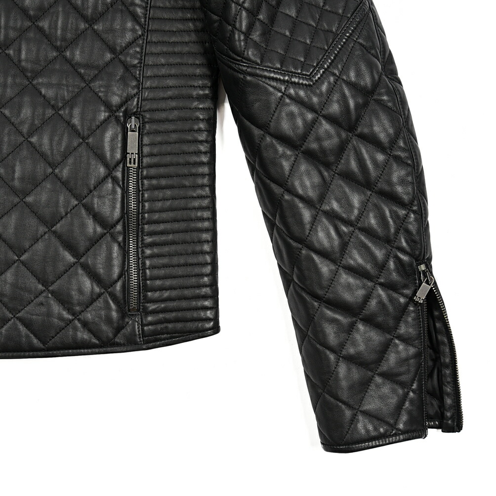 楽天市場】エトロ ETRO キルティング レザージャケット スタンドカラー